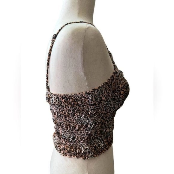 Urban Outfitters animal print top. Adjustable straps, stretchy. Great condition - Picture 5 of 10